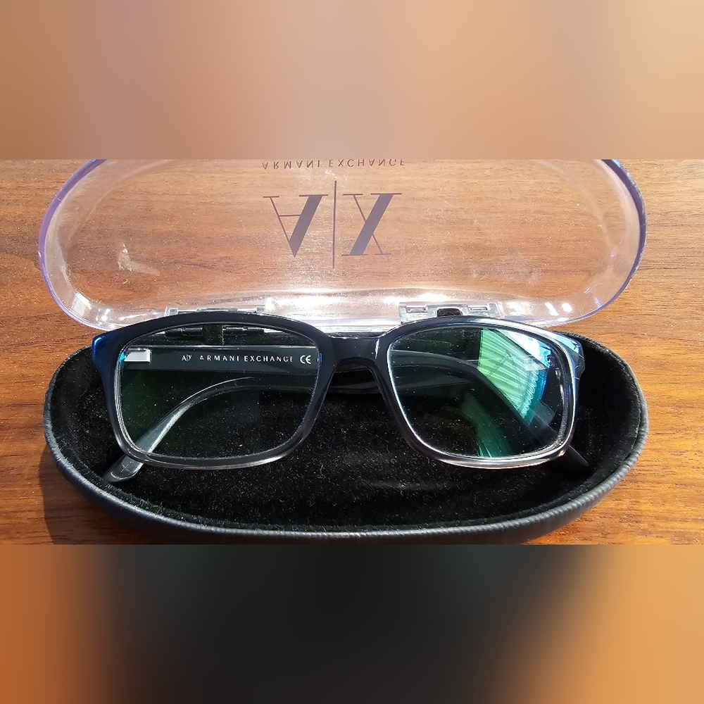 Armani exchange eyeglasses vintage gradient